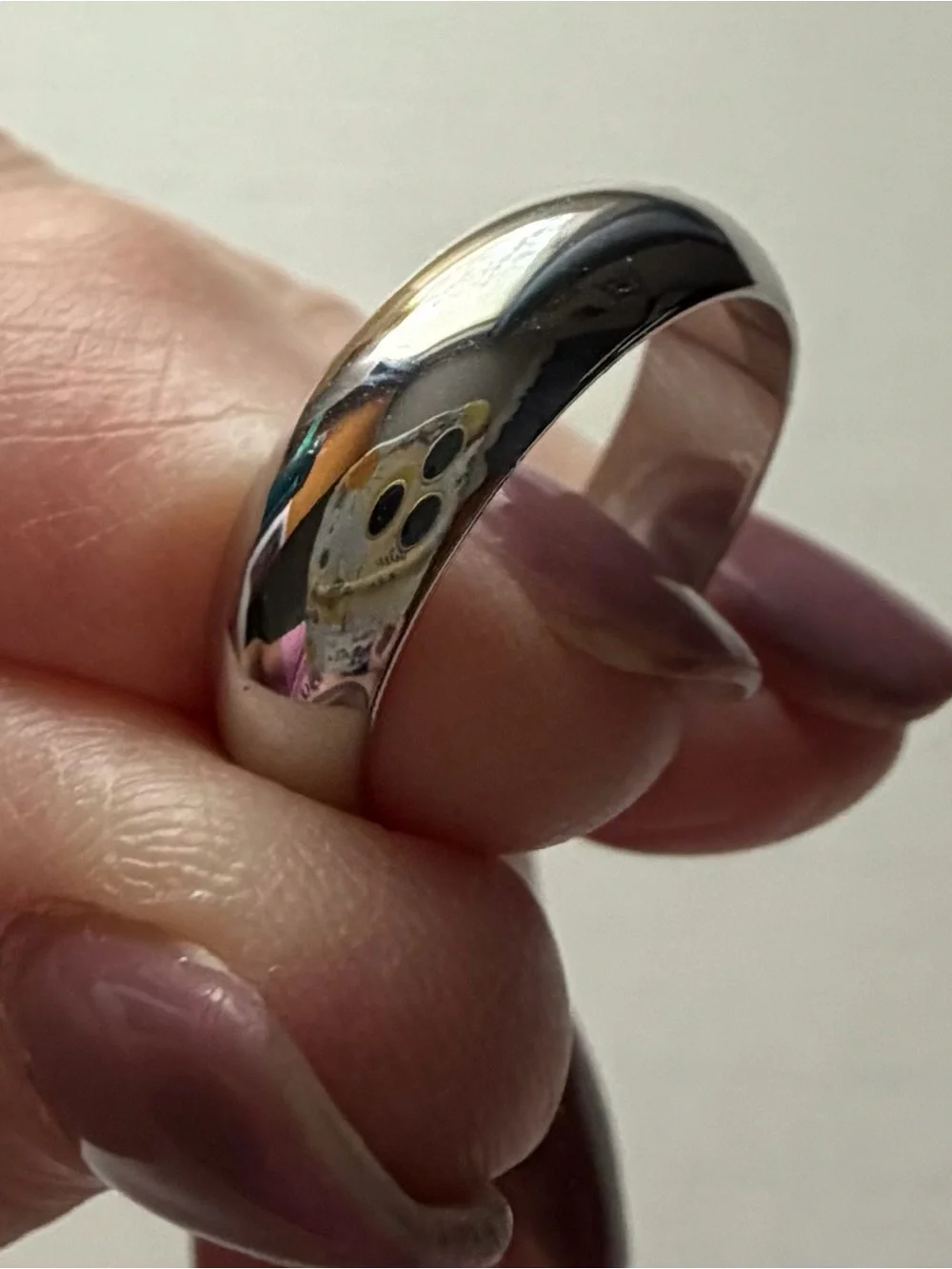 Classic Band - Polished Silver Dome Ring